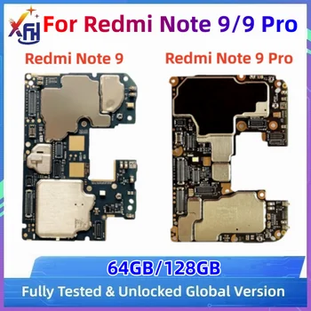 Emaplaadi Jaoks Xiaomi Redmi Tähele, 9/9 Pro Emaplaadi Originaal Lukustamata Peamine Ahelad Juhatuse 64GB 128GB Ülemaailmse Süsteemi MIUI