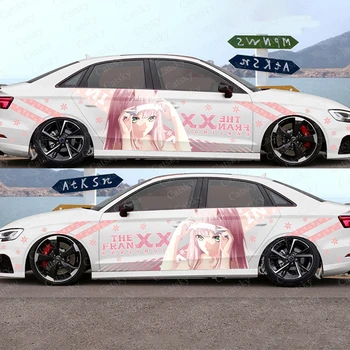 NULL KAKS anime tüdruk kleebis auto küljel auto kiletamine sõiduki küljel graafiline auto suurus muster DIY auto decal KALLIS aastal FRANXX