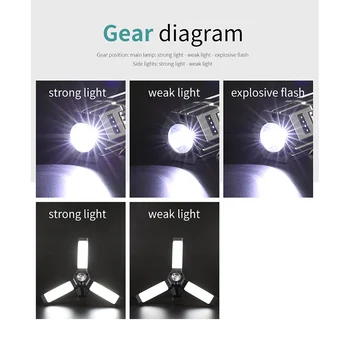 Magnet COB Telkimine Taskulamp Väljas Avarii Tööd Valgus Sisseehitatud Aku, Konks Tõrvik Laterna Portable LED Flashlamp