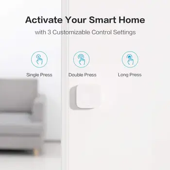 Aqara Sensor Smart Wireless Mini Schakelaar Sleutel Mihome Homekit Zigbee Verbinding Kaug-Een Sleutel Knop Home Security
