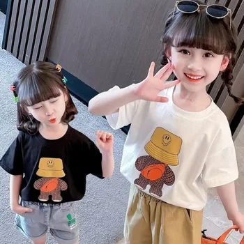 Lapsed on Suvel Lühikesed Varrukad Uus Välis-Baby Girl Summer Cartoon T-särk korea Versiooni Mitmekülgne