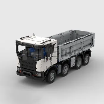 KES-50340 8x4 Dump Truck poolt FT-loomingut Blokeerida Mudel Servjätkatud Elektriline Mänguasi Puzzle Lapsed Kingitus Poisid Tüdrukud