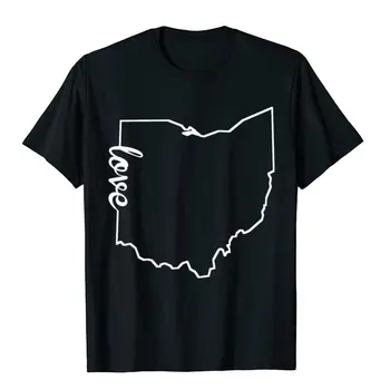 Ohio T-Särk Ohio Kodu Tee Ma Armastan Ohio Minu Kodu Ohio Sünnipäeva T-Särk, Meeste Puuvillased Topid Tees Kohandatud Ülegabariidiliste
