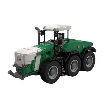 Kes-83784 Phent Kolm-telg Kuus-ratastega Traktor ehitusplokid Mänguasi Segast Mudel Põllumajanduse Sõiduki Kaunistused Saada Kid Kingitused