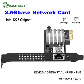 Intel I225-V3 Mäng PCIE Kaart 2500Mbps Gigabit võrgukaart 10 100 1000Mbps RJ45 Juhtmega Arvuti PCIe 2,5 G LAN Võrgukaart