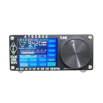 ATS-25X2 FM RDS APP WIFI Võrgu Konfiguratsiooni Full Band Radio Saada Spektri Scan Puutetundlik Ekraan DSP Digitaalne Stereo Vastuvõtja