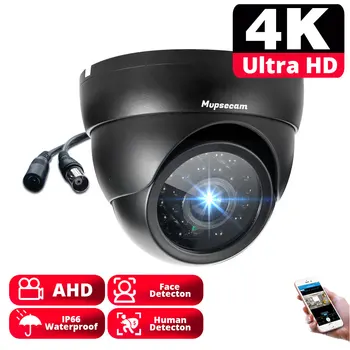 Uus 4K Ultra HD 8MP TVI CVI AHD Kaamera Väljas H. 265 Metallist Kuppel CCTV Kodu 8MP IR kaugjuhtimisega Öise Nägemise Turvalisuse Kaamera DVR