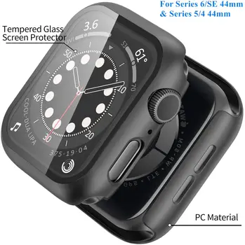 Klaas+kate Apple Watch juhul 44mm 40mm iWatch 42mm 38mm Ekraani Kaitsekile+bumper Tarvikud applewatch seeria 5 4 3 SE 6