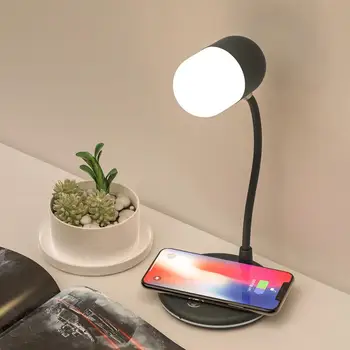 Traadita Laadimine Tabel Lamp LED Paindlik Touch Dimm laualamp -comptitable Kõlar Kolm-ühes-Öö-Öö Valgust
